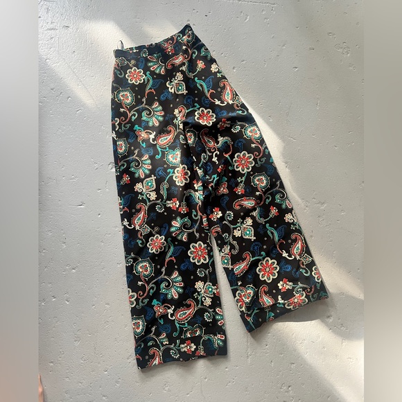 TOPSHOP Kate Moss Paisley Pants - Picture 2 of 4